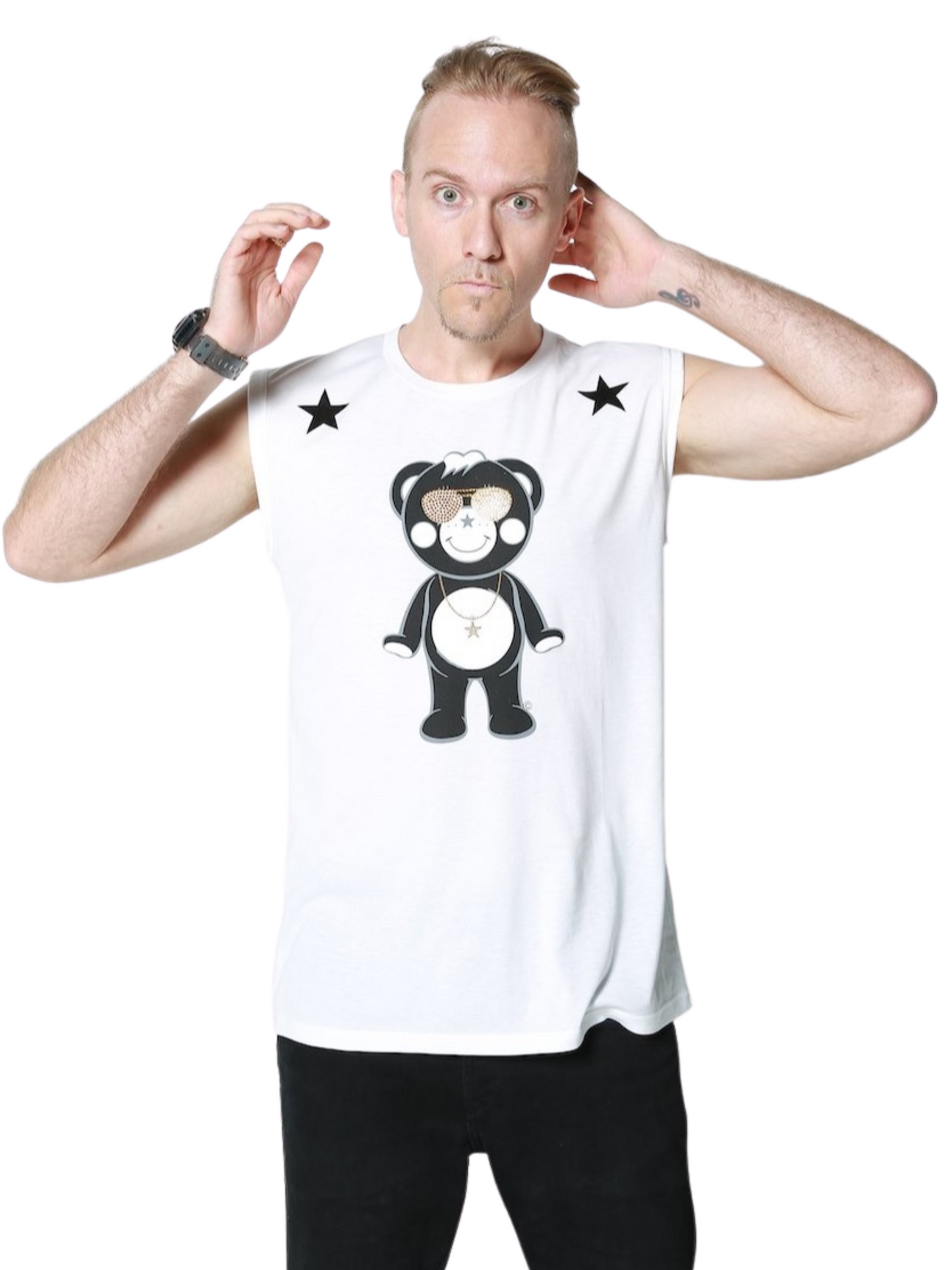 Gold Studs Chappy No Sleeve T-shirt