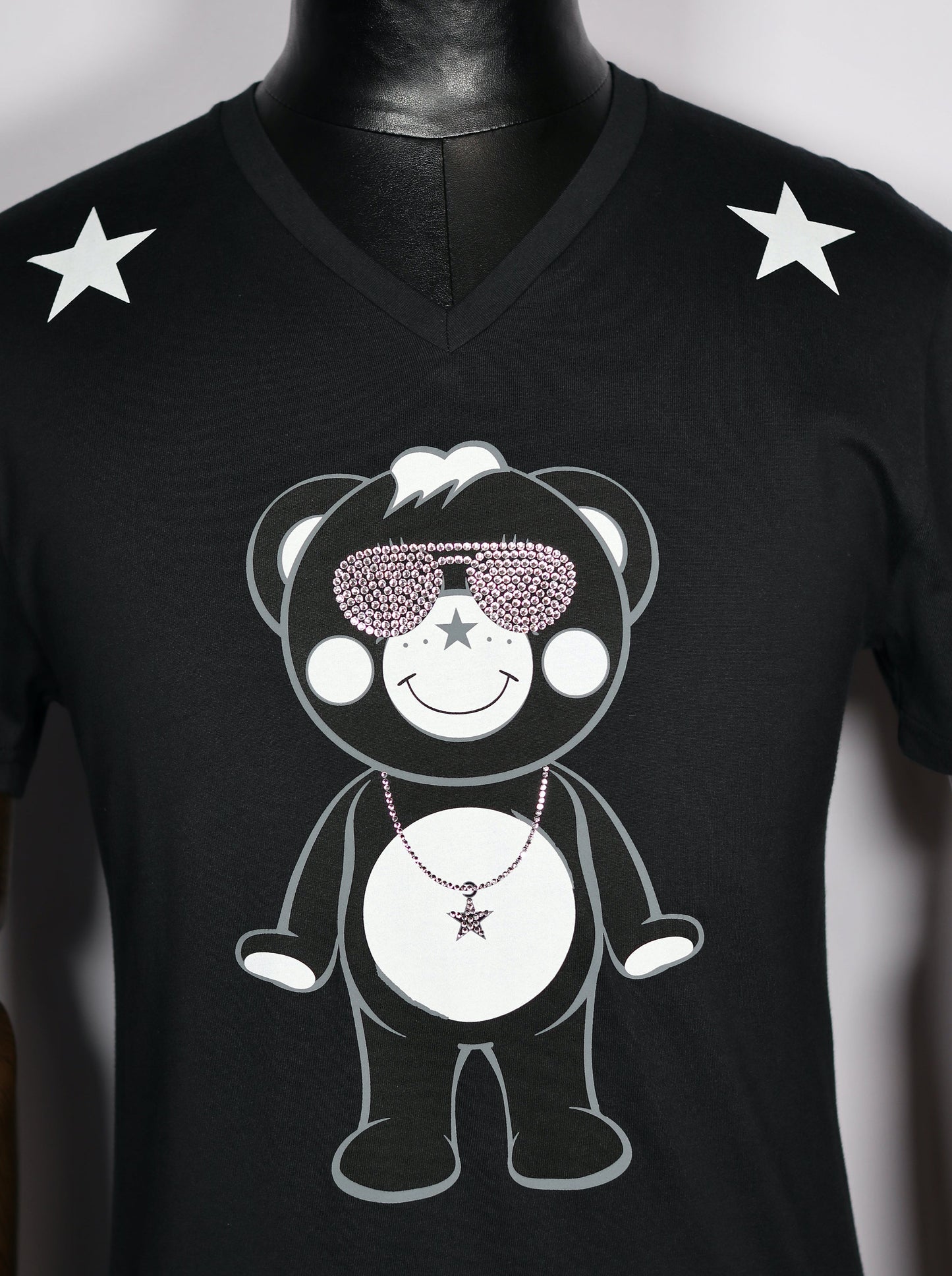 黒tシャツのアップ