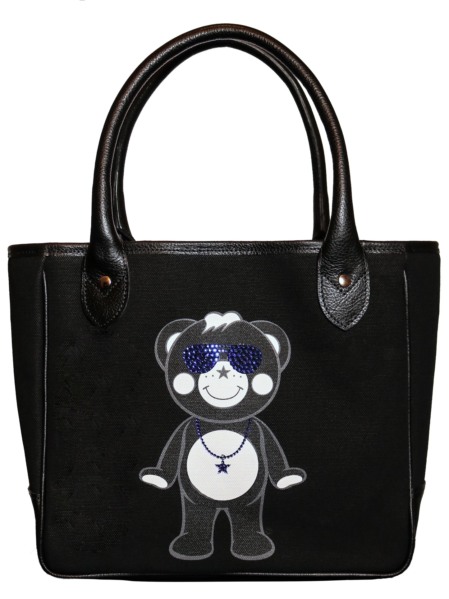 Diamonds Chappy Luxury Mini-Tote Bag w/ Leather Detail